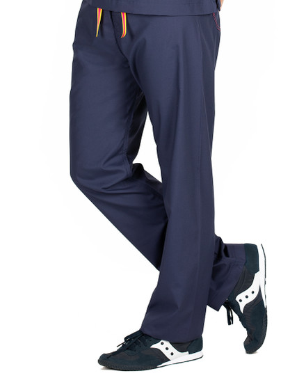 Limited Edition Shelby Scrub Pants - Navy with Strawberry Stitching