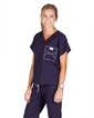 Large Long Eggplant Classic Shelby Scrub Top - 3" Added Length - Image Variant_0