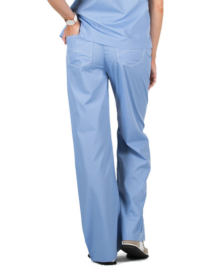 Medium Petite Ceil Blue Shelby Scrub Pants