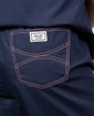 Limited Edition Shelby Scrub Pants - Navy with Light Pink Stitching and Pink Ombre Tie - Image Variant_2