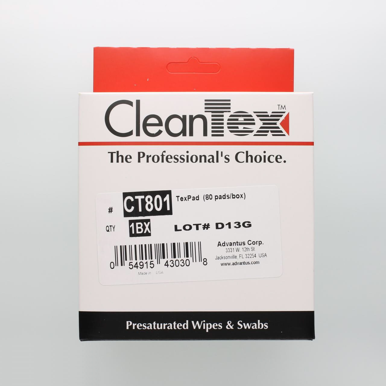 CT801 TexPad Tape Head Cleaning Pad
