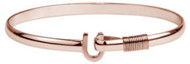 4mm Rose Gold Color Ti Wrap Titanium Hook Bracelet