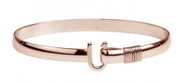 6mm All Rose Gold Color Ti Wrap Titanium Hook Bracelet