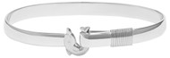 6mm All Sterling Silver Dolphin Hook Bracelet