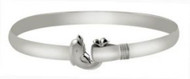 4mm All Sterling Silver Dolphin Hook Bracelet