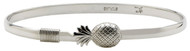 4mm Sterling Silver Pineapple Hook Bracelet