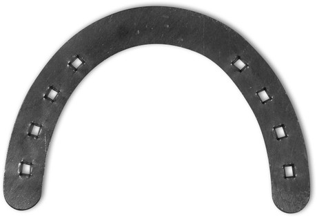 Half moon steel horseshoe