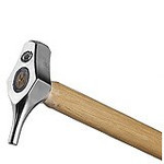 Derek Gardner 3/8" farrier stud punch with wooden handle