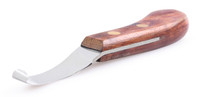 Carl wooden handle hoof knife