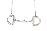 Sterling Silver Snaffle Bit Necklace