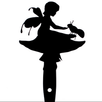 1 Enchanted Fairy Shadow Pick, 7.75 inch Mushroom with Ant