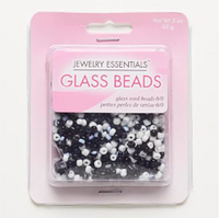 Black and White, Round Seed Bead