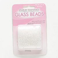 Seed Beads, Clear AB - Round 15/0