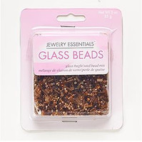 Shades of Brown colors Seed Bead - Rounds, Bugle, Hex