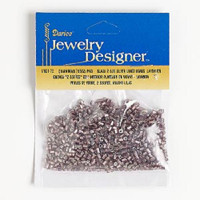 Glass 2 cut, Silver Lined Lavender color Seed Bead - Hex