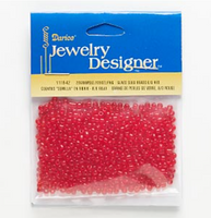 Translucent Red color Seed Bead - Rounds