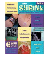 Shrink Art Film by Darice 6 opaque white sheets