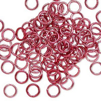6mm Red Jumprings, Maille Chain or Jump Rings  100