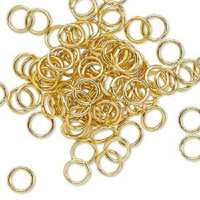 6mm Matte Gold Jumprings or Jump Rings