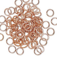 6mm Copper Jumprings, Maille Chain or Jump Rings  100