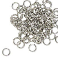 6mm Grey or Gray Jumprings, Maille Chain or Jump Rings  100