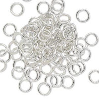 7.25mm Silver Jumprings or Jump Rings