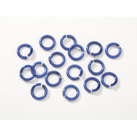 7.25mm Blue Jumprings or Jump Rings
