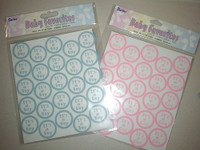 Baby shower Stickers Boy or Girl