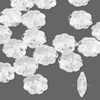 5 Clear Swarovski® crystal Bead, Marguerite or Margarita Flower, 12x4mm
