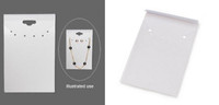 50 Earring & Necklace Cards Frosted Plastic Hang display 3-1/2 x 2 Best Quality