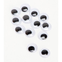 144 MEDIUM Movable Wiggle or Googly Eyes - Paste/Glue on- 10mm