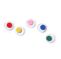 286 SMALL Movable Wiggle or Googly Eyes - Paste/Glue on- 7mm RAINBOW