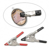 6 Metal Clamps or Bonding Clips 2"