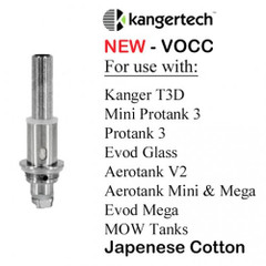 Kanger Upgraded Coils VOCC Organic Cotton​