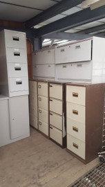 array of filing cabinets