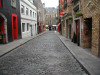 Cobble in situe in Temple Bar, the heart of Dublin