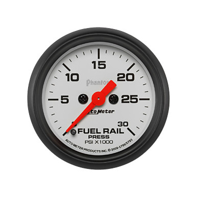 Auto Meter Phantom Diesel Fuel Rail Pressure Gauge