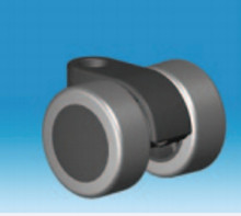 30mm Soft Wheel Castor with a choice of stem or fixing