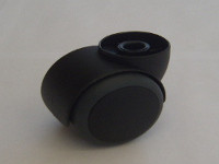 50mm soft Freewheeling castor with a 36mm tower and available with a choice of stem