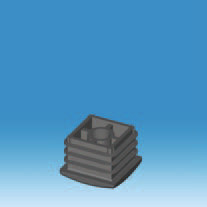 Square Ribbed Threaded Inserts available in a variety of Sizes and Stem Thicknesses