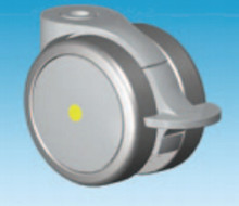 Grey 75mm Total Lock Anti Static Conductive Castor Suitable for Medical Applications