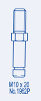 M10 x 20mm Threaded Stem. 1962P.