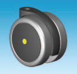 75mm Conductive Freewheeling Castor with Soft Tyre in Black