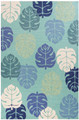 "LAHAINA" TROPICAL FOLIAGE INDOOR OUTDOOR RUG - 3'3" X 5'3" - FREE SHIPPING*