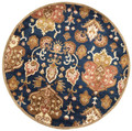 "UDAIPUR" HAND TUFTED ORIENTAL DESIGN WOOL RUG - 5'6" ROUND - FREE SHIPPING*