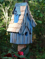 "COVENTRY COTTAGE" WOODEN BIRDHOUSE - BLUE - GARDEN AND OUTDOOR DECOR