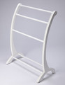 QUILT STAND - STAFFORDSHIRE BLANKET RACK - GLOSSY WHITE FINISH - FREE SHIPPING*