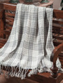 Harrowgate houndstooth cotton throw blanket - 50" x 60"