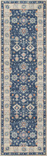 traditional persian floral motif set against a blue background