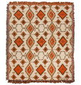  "COPPER CANYON" TAPESTRY THROW BLANKET - 50" X 60" - SOUTHWESTERN DECOR